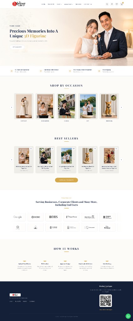The Greetings Art Ecommerce screenshot